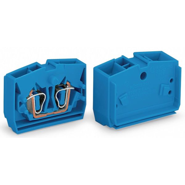 4-conductor end terminal block without push-buttons with fixing flange image 1