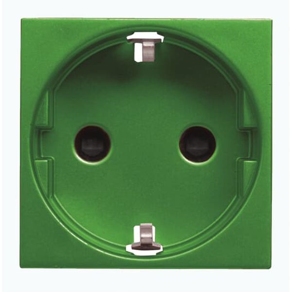 N2288 VD Socket outlet Schuko Green - Zenit image 1