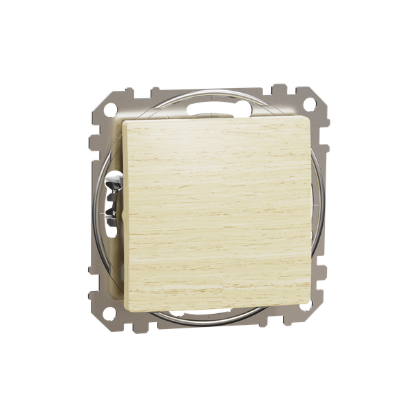 Sedna Design & Elements, Intermediate switch 10AX, professional, wood birch image 5