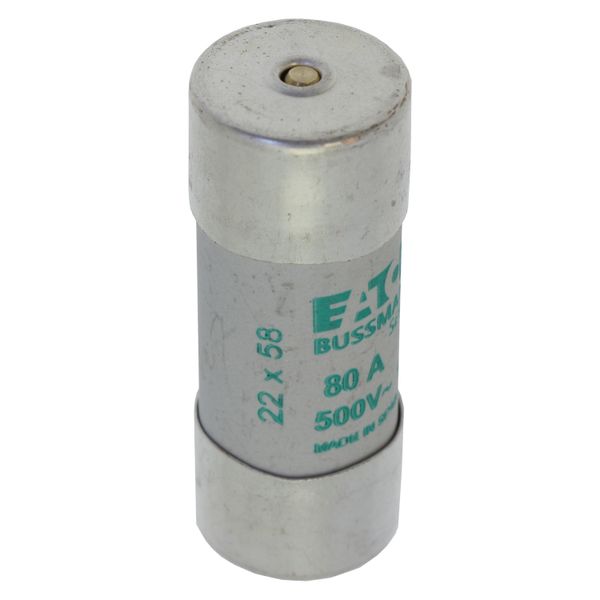 Fuse-link, LV, 80 A, AC 500 V, 22 x 58 mm, aM, IEC, with striker image 8