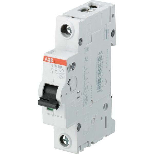 S201-C100 Miniature Circuit Breaker - 1P - C - 100 A image 1