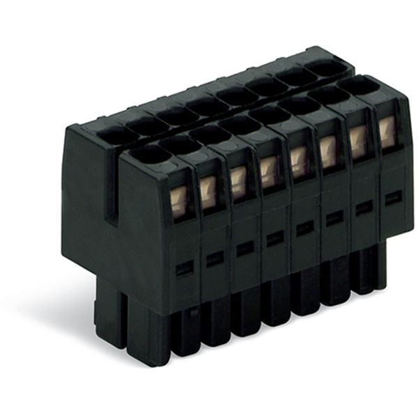 1-conductor female connector, 2-row CAGE CLAMP®, black image 2