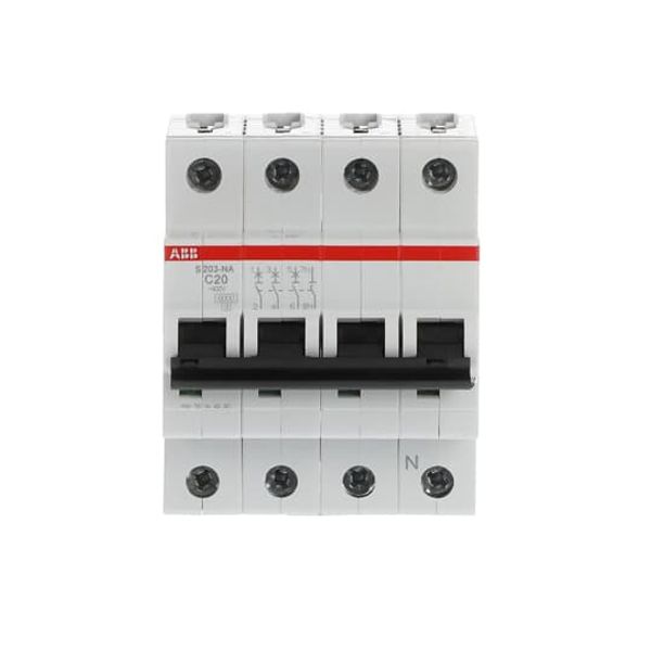 S203-B20NA Miniature Circuit Breaker - 3+NP - B - 20 A image 5