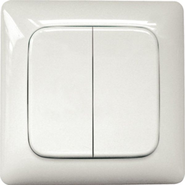 Wireless pushbutton, white image 1