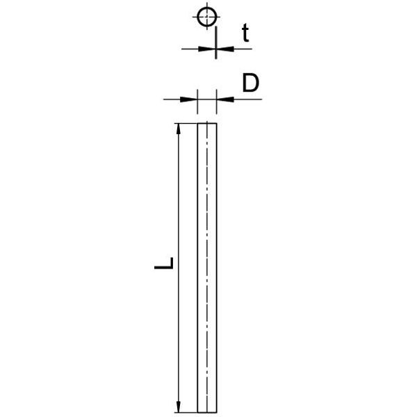 S40W ALU Aluminium conduit without thread ¨40, 3000mm image 2