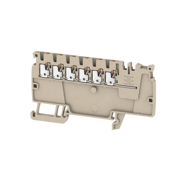 Supply terminal, PUSH IN, 1.5 mm², 500 V, 17.5 A, Number of potentials image 1