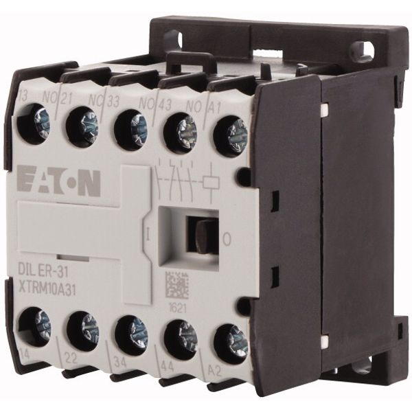 Contactor relay, 190 V 50 Hz, 220 V 60 Hz, N/O = Normally open: 3 N/O, N/C = Normally closed: 1 NC, Screw terminals, AC operation image 3