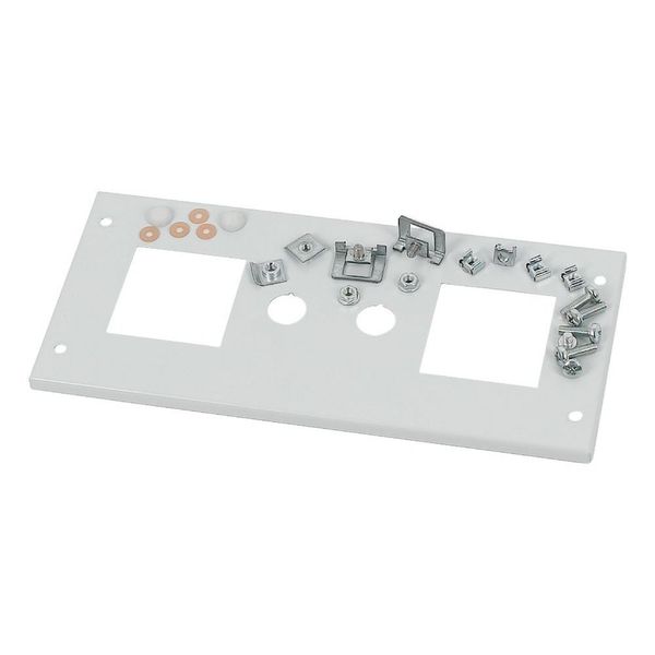 Front cover, +mounting kit, for meter 2x72 +2S, HxW=150x425mm, grey image 3