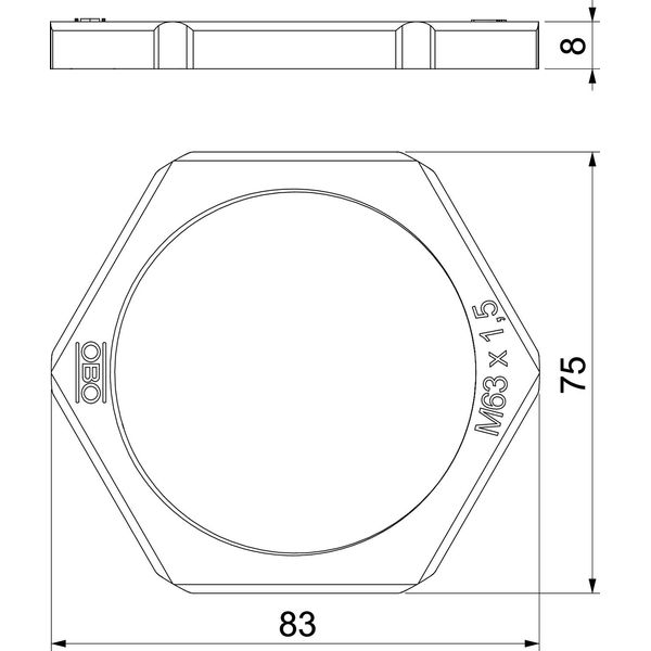 116 M63 SW PA Locknut  M63 image 2