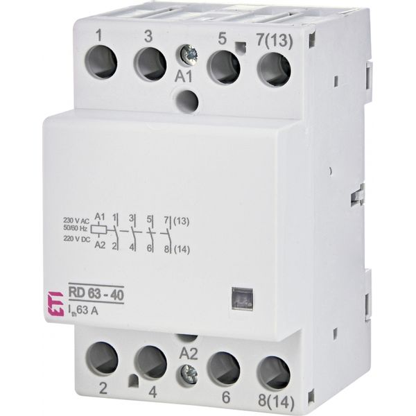 Modular contactor, RD 63-40-230V AC/DC image 1