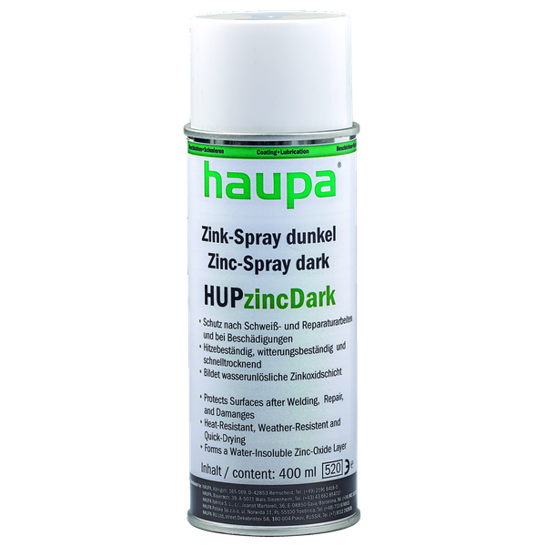 Zinc spray dark "HUPzincDark" aerosol 400ml image 1