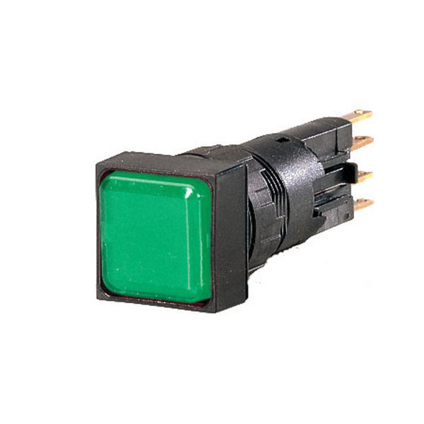 Indicator light, flush, green, +filament lamp, 24 V image 2