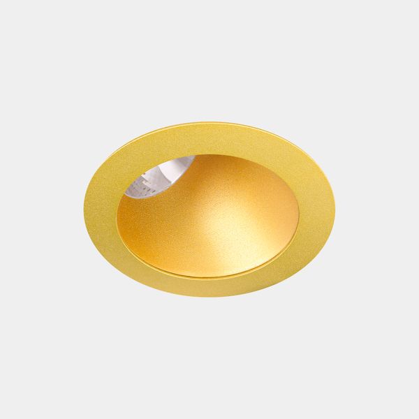 Downlight Play Deco Asymmetrical Round Fixed Gold/Gold IP54 image 1
