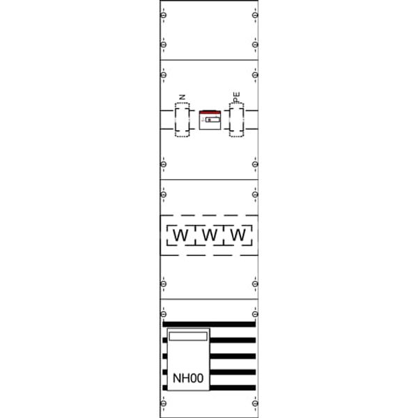 KA4082 CT meter panel, Field width: 1, Rows: 0, 1050 mm x 250 mm x 160 mm, IP2XC image 5