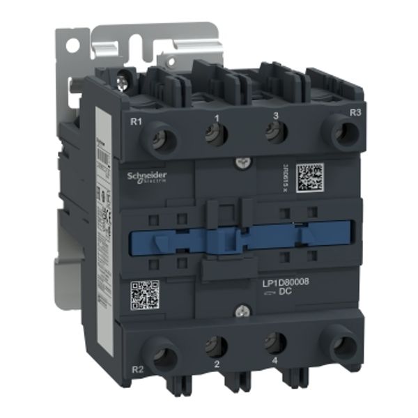 TeSys Deca contactor, 4P(2NO/2NC), AC-1, 440V, 125A, 24V DC coil,screw clamp terminals image 4