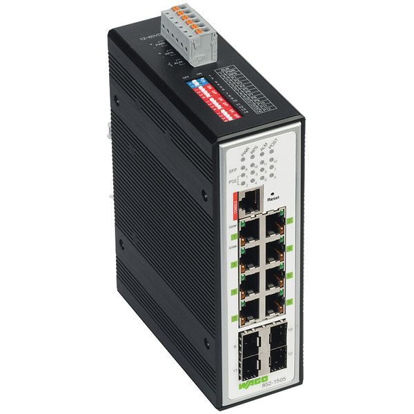 Industrial-Managed-Switch 8-Port 1000BASE-T 4-Slot 1000BASE-SX/LX blac image 2