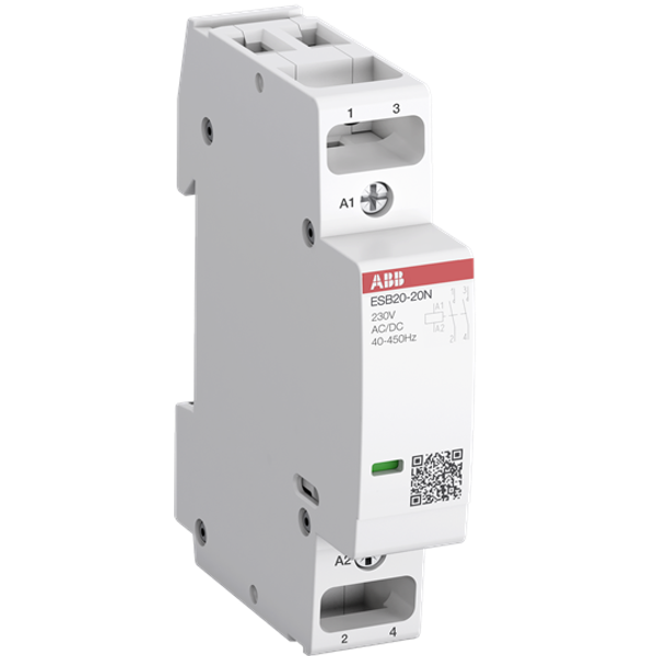 ESB20-02N-07 Installation Contactor (NC) 20 A - 0 NO - 2 NC - 400 V - Control Circuit DC image 3