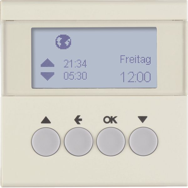 Blind time switch, display, S.1, white glossy image 1