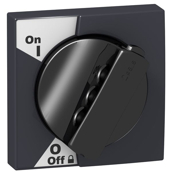 Rotary handle - for iC60 - black handle image 1