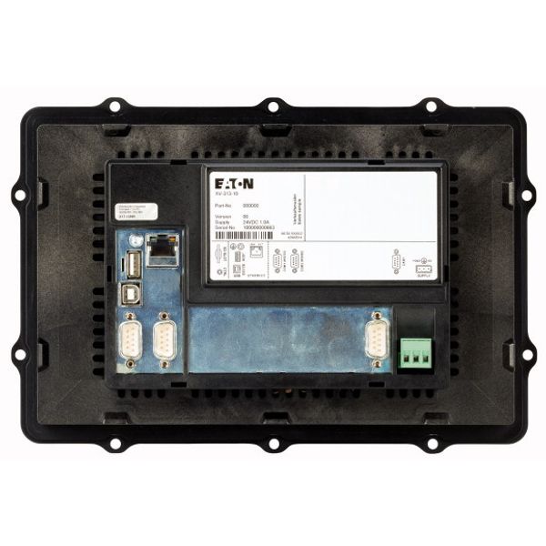 Rear mounting control panel, 24VDC,10 Inches PCT-Displ.,1024x600,2xEthernet,1xRS232,1xRS485,1xCAN,1xSD slot,PLC function can be fitted by user image 1