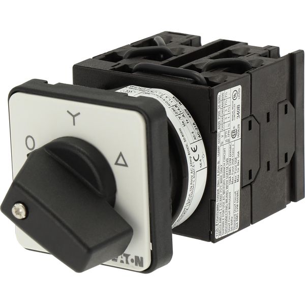 Star-delta switches, T0, 20 A, flush mounting, 4 contact unit(s), Contacts: 8, 60 °, maintained, With 0 (Off) position, 0-Y-D, Design number 8410 image 10