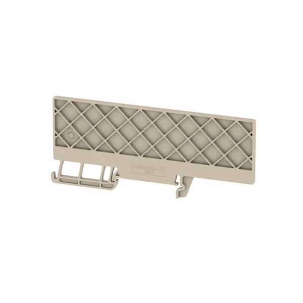 Partition plate (terminal), 104.2 mm x 45.15 mm, dark beige image 1