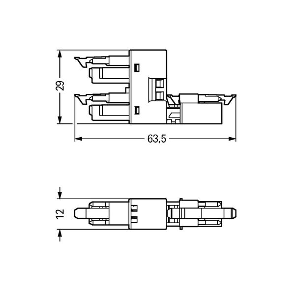 h-distribution connector 2-pole Cod. A black image 4