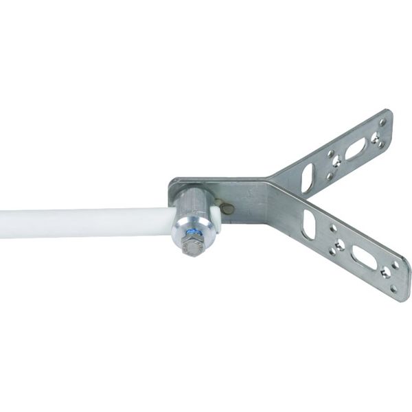 Y-shaped mounting bracket 90° StSt w. clamping bolt Al W 16.2mm f. DEH image 1