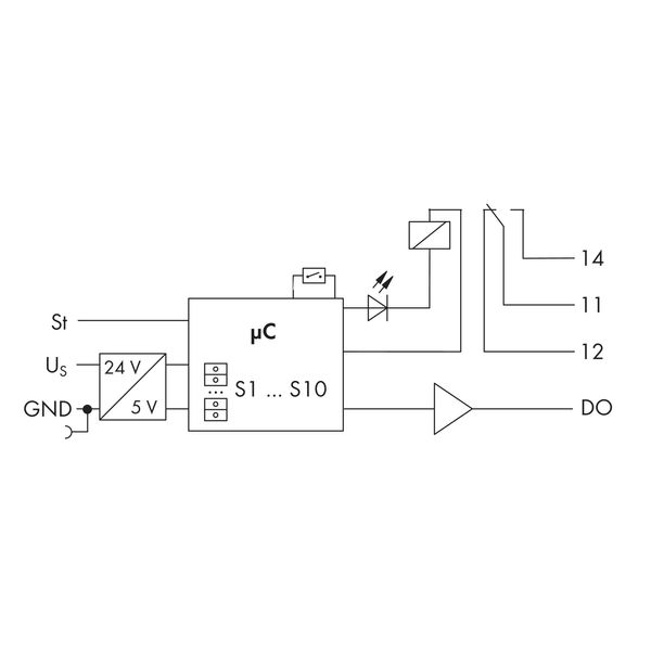 Timer relay module;Nominal input voltage: 24 VDC;Limiting continuous c image 7