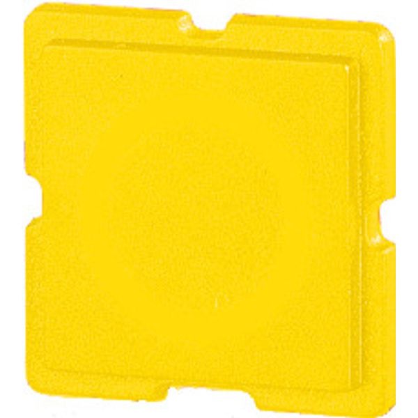 Button plate, 18 x 18 mm, yellow image 1