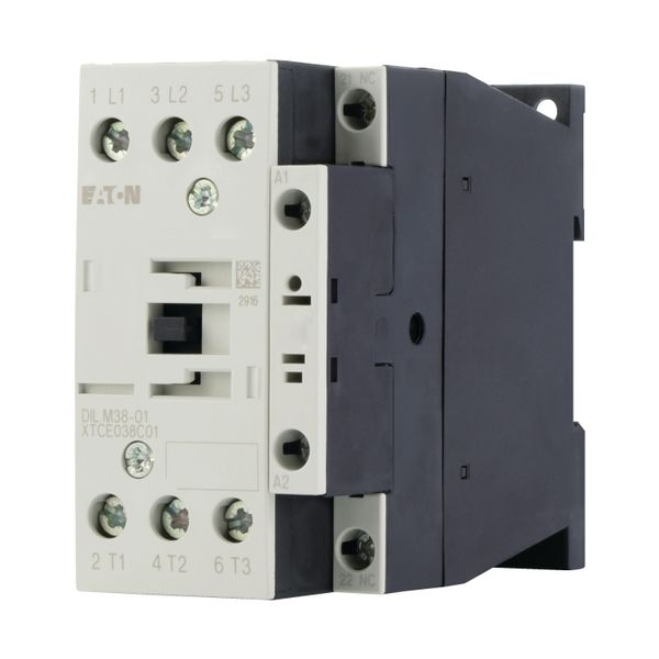 Contactor, 3 pole, 380 V 400 V 18.5 kW, 1 NC, RDC 60: 48 - 60 V DC, DC operation, Screw terminals image 6