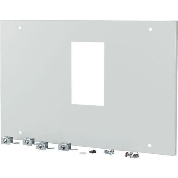Front plate, NZM4, 4p, fixed version, W=425mm, grey image 3