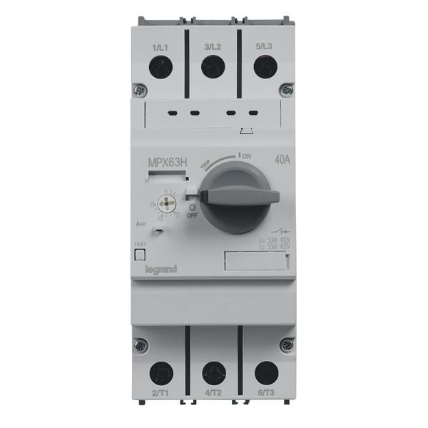 MPCB MPX³ 63H - thermal magnetic - motor protection - 3P - 40 A - 50 kA image 2