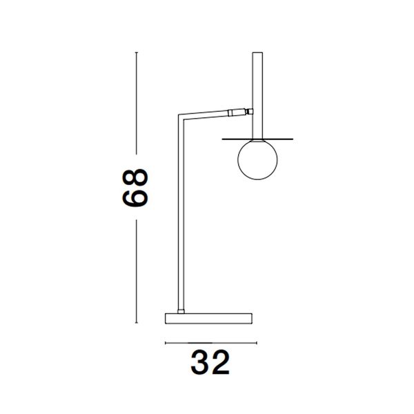 Brass Gold Metal Opal Glass LED G9 1x5 Watt 230 Volt IP20 Class II Bulb Excluded D: 32 H: 68 cm image 1