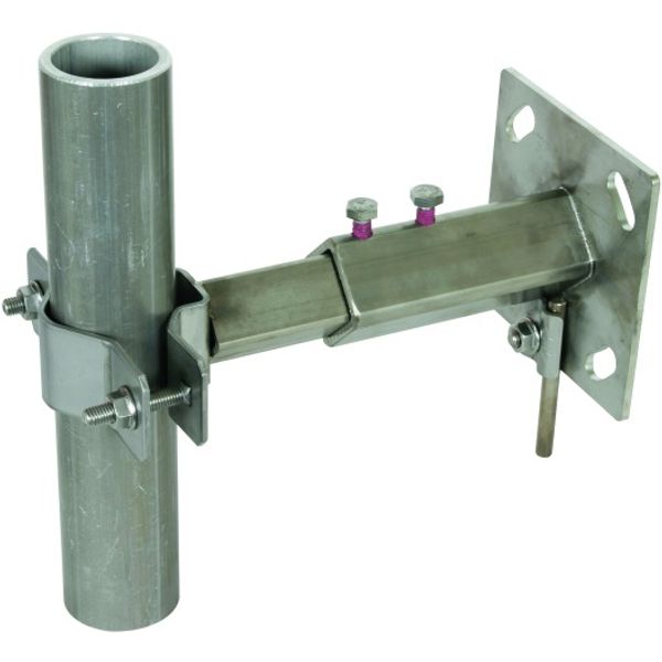 Wall mounting bracket StSt for pipes D 40-50mm adjustable range 150-20 image 1