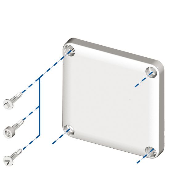 Triangular screws, Ø8 mm, for THALASSA boxes with 20 mm cover height. image 1