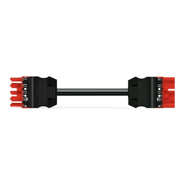 pre-assembled interconnecting cable;Eca;Socket/plug;red image 1