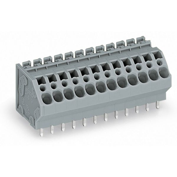 PCB terminal block 4 mm² Pin spacing 5 mm gray image 3