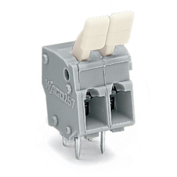 PCB terminal block finger-operated levers 2.5 mm² gray image 6