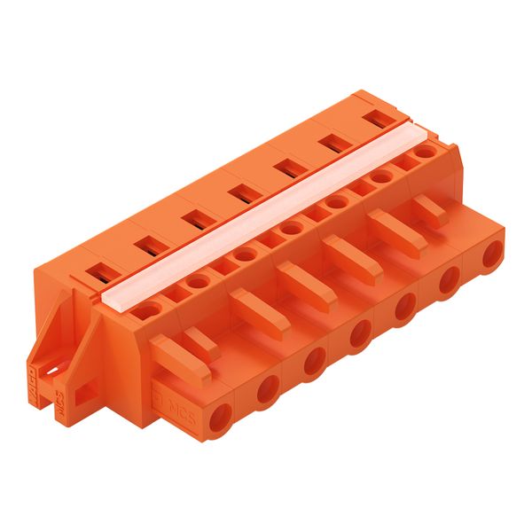 1-conductor female connector CAGE CLAMP® 2.5 mm² orange image 1