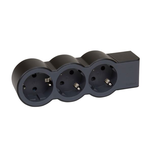 MOES STD SCH 3X2P+E WITHOUT CABLE BLACK image 4