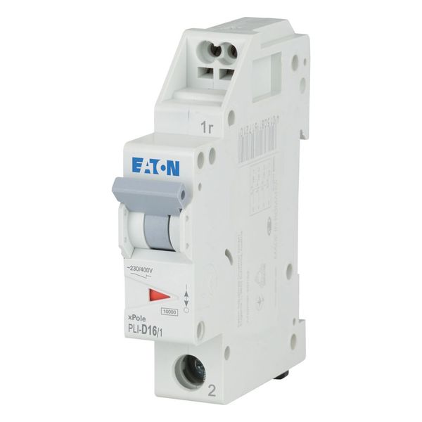 Miniature circuit breaker (MCB) with plug-in terminal, 16 A, 1p, characteristic: D image 2