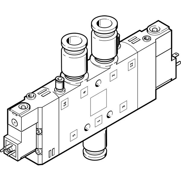 CPE24-M1H-5JS-QS-12 Air solenoid valve image 1
