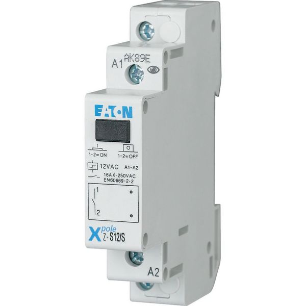 Impulse relay, 12AC, 1S, 16A, 50Hz, 1SU image 4