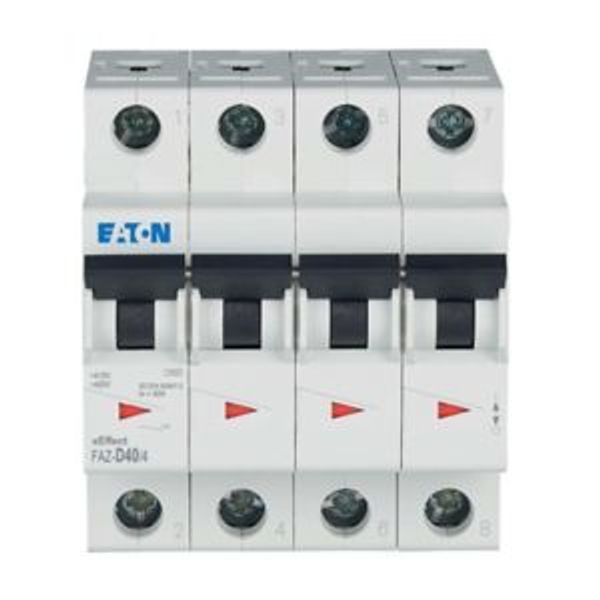 Miniature circuit breaker (MCB), 40 A, 4p, characteristic: D image 13