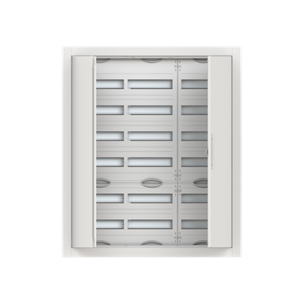 CU36V ComfortLine Compact distribution board, Flush mounting, 216 SU, Isolated (Class II), IP30, Rows: 6, 1014 mm x 865 mm x 125 mm image 1