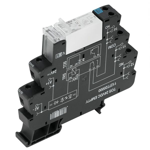 Relay module, 12 V DC ±20 %, Green LED, Free-wheeling diode, Reverse p image 1