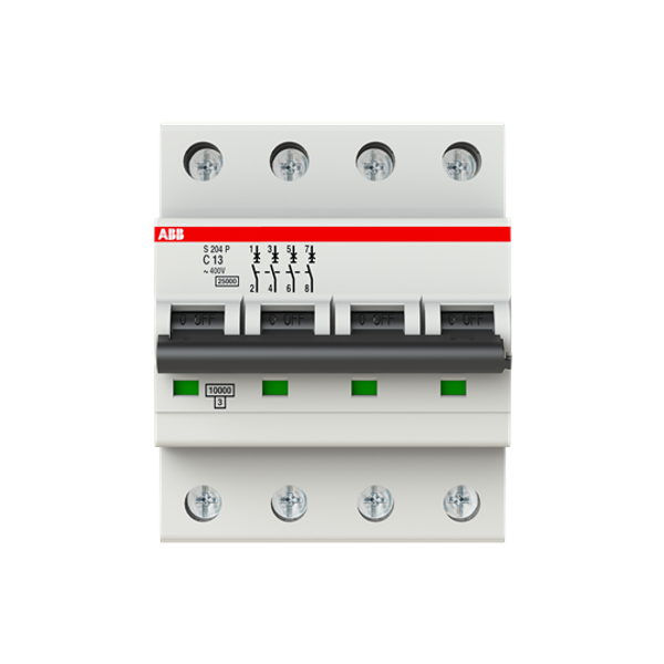 S204P-C13 Miniature Circuit Breaker - 4P - C - 13 A image 6
