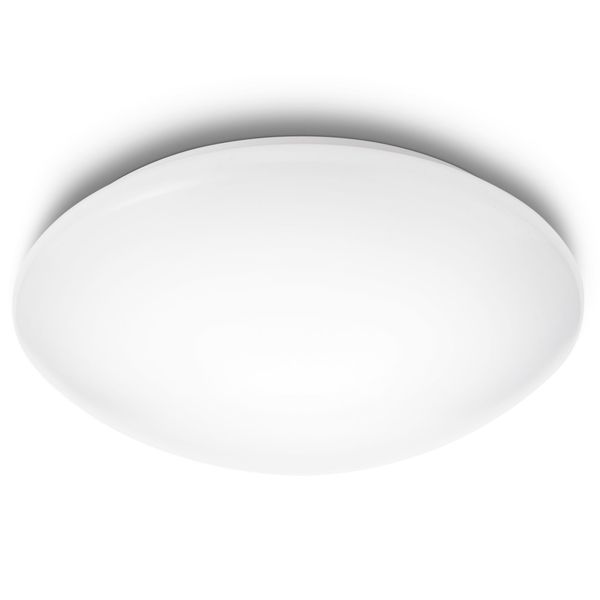 SUEDE CEILING LAMP 2700K WHITE 1X24W image 1