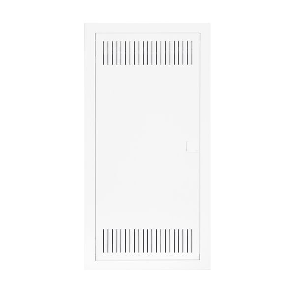 Flush-mounted media enclosure 4-rows - solid wall image 1